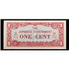 Image 2 : 1942  Myanmar (Japanese WWII Occupation) 1 Cent Note P# 9b Grades Select CU