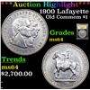 ***Auction Highlight*** 1900 Lafayette Lafayette Dollar $1 Graded Choice Unc BY USCG (fc)