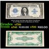 1923 $1 large size Blue Seal Silver Certificate, Fr-237 Signatures of Speelman & White Grades vf++