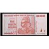 Image 2 : 2007-2008 Zimbabwe 3rd Dollar (ZWR) 5 Billion Dollars Banknote P# 84 Grades Select CU