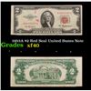 1953A $2 Red Seal United States Note Grades xf