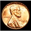 Image 2 : 1963-p Lincoln Cent 1c Grades GEM+ Unc RD