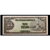 Image 2 : 1943 Philippines (Japanese WWII Occupation) 10 Pesos Banknote P#?111 Grades Select CU