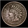 Image 2 : 1859 Indian Cent 1c Grades xf