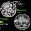 Image 1 : 1923-s Buffalo Nickel 5c Grades f, fine