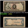 Image 1 : 1943 Philippines (Japanese WWII Occupation) 1 Peso Banknote P#?109a Grades vf+