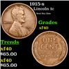 Image 1 : 1915-s Lincoln Cent 1c Grades xf