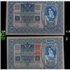 Image 1 : 1900-1902 Austria 1000 Kronen Banknote P# 8b Grades Select CU