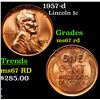 Image 1 : 1957-d Lincoln Cent 1c Grades GEM++ Unc RD