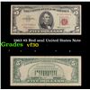Image 1 : 1963 $5 Red seal United States Note Grades vf++