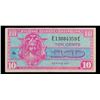 Image 2 : 1954 U.S. Military Payment Note 10 Cents P: M30A Grades vf++