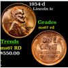Image 1 : 1954-d Lincoln Cent 1c Grades GEM++ Unc RD