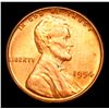 Image 2 : 1954-p Lincoln Cent 1c Grades Gem+ Unc RD