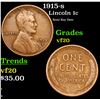 Image 1 : 1915-s Lincoln Cent 1c Grades vf, very fine