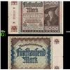 Image 1 : 1922 Germany (Weimar) 5000 Marks Post-WWI Hyperinflation Banknote P# 81a Grades Choice AU