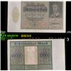 Image 1 : 1922 Germany "Vampire" 10,000 Marks Post-WWI Hyperinflation Banknote P# 70 Grades Select AU