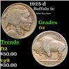 Image 1 : 1925-d Buffalo Nickel 5c Grades f, fine
