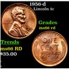 Image 1 : 1956-d Lincoln Cent 1c Grades GEM+ Unc RD