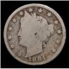 Image 2 : 1884 Liberty Nickel 5c Grades vg+