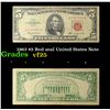 Image 1 : 1963 $5 Red seal United States Note Grades vf+
