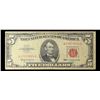 Image 2 : 1963 $5 Red seal United States Note Grades vf+