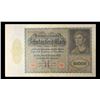 Image 2 : 1922 Germany "Vampire" 10,000 Marks Post-WWI Hyperinflation Banknote P# 70 Grades vf+