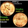 Image 1 : 1966-p Lincoln Cent 1c Grades Gem+ Unc RD
