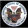 Image 3 : 2001 Painted Silver Eagle Silver Eagle Dollar $1