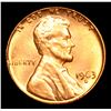 Image 2 : 1963-d Lincoln Cent 1c Grades Gem+ Unc RD