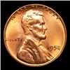 Image 2 : 1958-p Lincoln Cent 1c Grades GEM++ Unc RD
