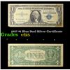 1957 $1 Blue Seal Silver Certificate Grades vf+