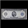 Image 2 : 1914 $5 Blue Seal Federal Reserve Note Grades vf+