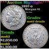 ***Auction Highlight*** 1897-o Morgan Dollar $1 Graded ms62 details By SEGS (fc)