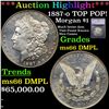 ***Auction Highlight*** 1887-o Morgan Dollar TOP POP! $1 Graded ms66 DMPL By SEGS (fc)