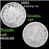 Image 1 : 1885 Liberty Nickel 5c Grades vg, very good