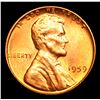 Image 2 : 1959-p Lincoln Cent 1c Grades Gem+ Unc RD