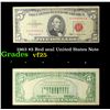 Image 1 : 1963 $5 Red seal United States Note Grades vf+