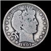 Image 2 : 1901-p Barber Half Dollars 50c Grades vg+