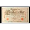 Image 2 : 1910 Germany (Empire) 1000 Marks Banknote P# 44b Grades Select CU