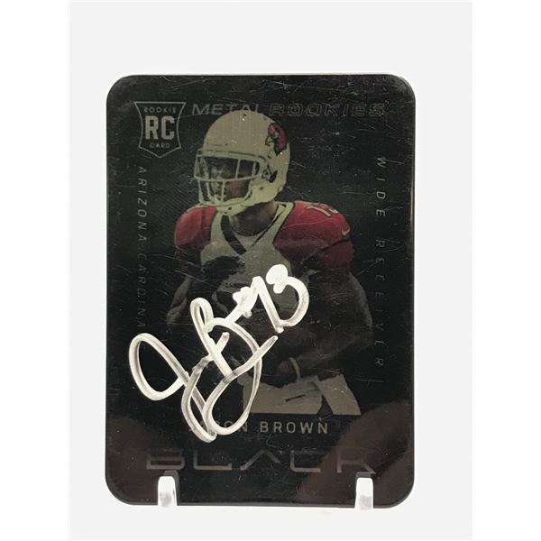 2013 PANINI BLACK METAL #46 JARON BROWN AUTO ROOKIE CARD
