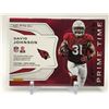 Image 2 : 2018 PANINI LIMITED #PTS-DJ DAVID JOHNSON PRIME TIME PATCH AUTO NUMBERED 14/75