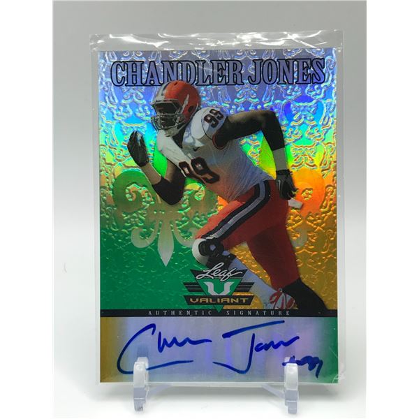 2012 LEAF VALIANT #CJ1 CHANDLER JONES AUTHENTIC AUTIO