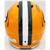 Image 3 : Davante Adams Auto Green Bay Packers Yellow Full Size Replica Speed Helmet Beckett AUTHENTICATED