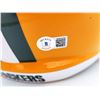 Image 4 : Davante Adams Auto Green Bay Packers Yellow Full Size Replica Speed Helmet Beckett AUTHENTICATED