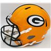 Image 6 : Davante Adams Auto Green Bay Packers Yellow Full Size Replica Speed Helmet Beckett AUTHENTICATED