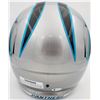 Image 3 : Christian McCaffrey Autographed Carolina Panthers Silver Full Size Speed Replica Helmet Beckett