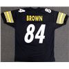 Image 1 : Pittsburgh Steelers Antonio Brown Autographed Black Jersey Beckett