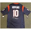 Image 1 : Houston Texans DeAndre Hopkins Autographed Blue Nike Jersey Size XL Beckett