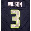 Image 1 : Seattle Seahawks Russell Wilson Autographed Blue Nike Jersey Size XL (Light Signature) Beckett