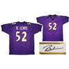Image 1 : Baltimore Ravens Ray Lewis Autographed Purple Jersey Beckett